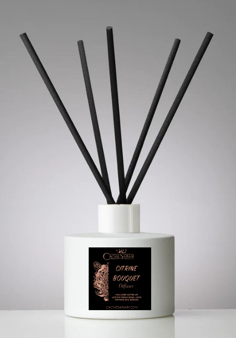  Add a touch of luxury to your home with the Citrine Bouquet Room Reed Diffuser.